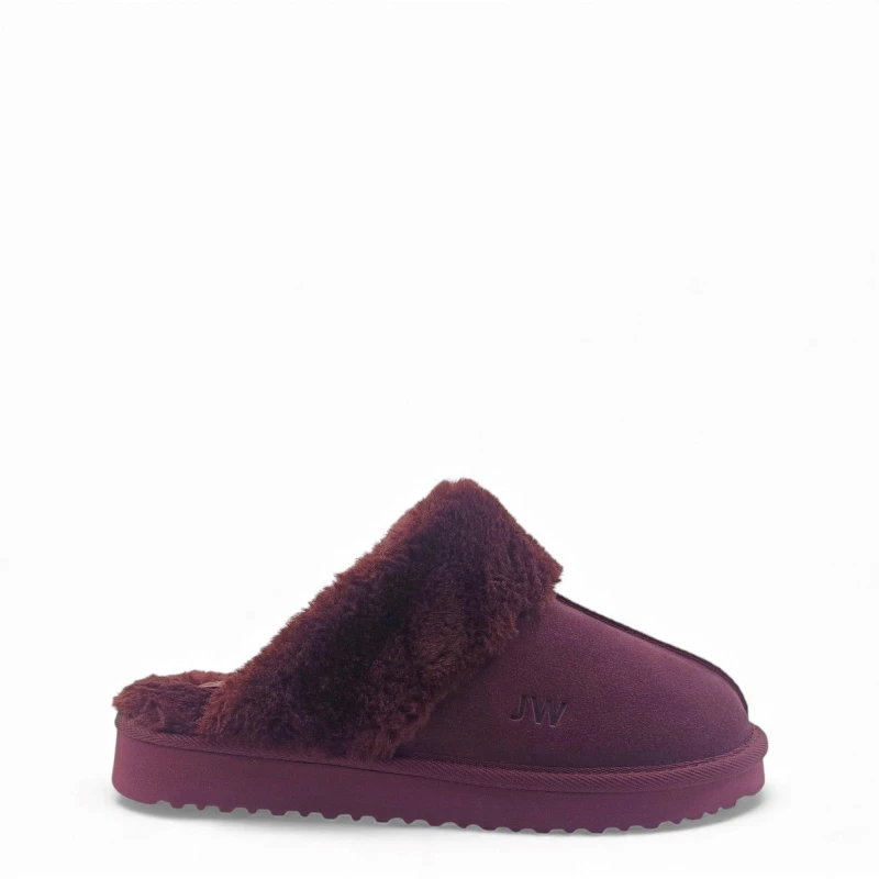 Image of Jack Wills Mule Slippers Ladies Burgundy female 4 (37)
