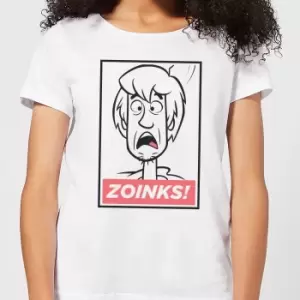 Image of Scooby Doo Zoinks! Womens T-Shirt - White - S