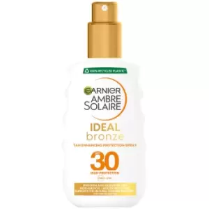 Image of Garnier Ambre Solaire Ideal Bronze Protective SPF30 Sun Cream Spray 200ml