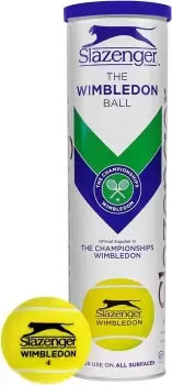 Image of Slazenger Wimbledon Tennis Balls Tube of 4