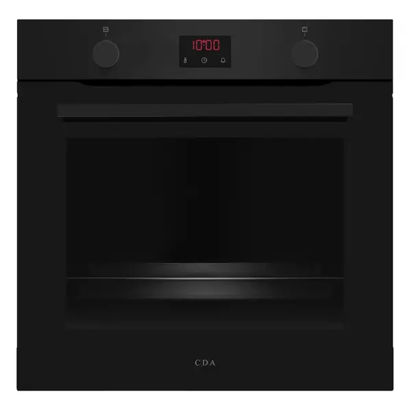 Image of CDA SC050BL Built In Electric Single Oven with Pyrolytic Cleaning - Black - A+ Rated