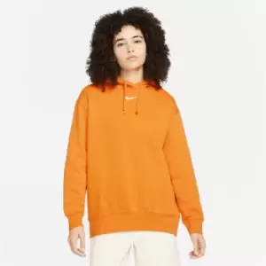 Image of Nike Essential Fleece Hoody Womens - Orange