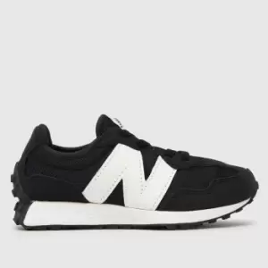 Image of New Balance Black & white 327 Junior Trainers