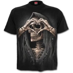 Image of Dark Love Mens Medium T-Shirt - Black