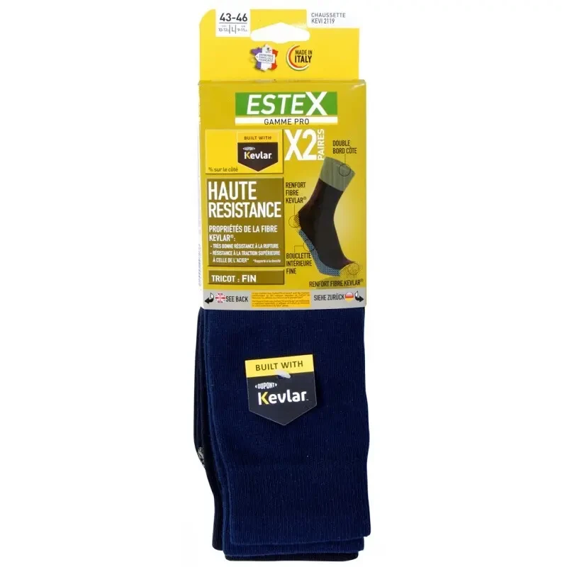 Image of Pair of socks Estex Kevi Bleu Unisex 47/50