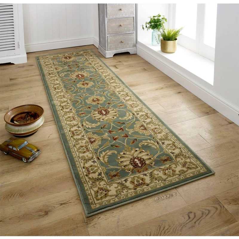 Image of Homemaker Kendal Agrah Sage Green Runner Green unisex 68x235 cm