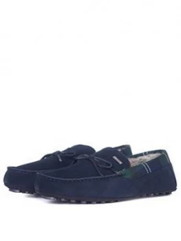 Image of Barbour Tueart Slipper, Navy, Size 8, Men