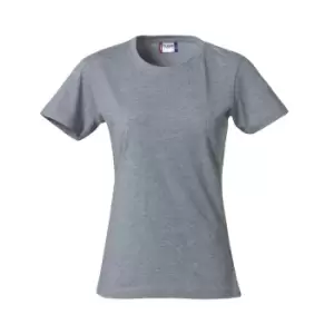 Image of Clique Womens/Ladies Basic Melange T-Shirt (S) (Grey)