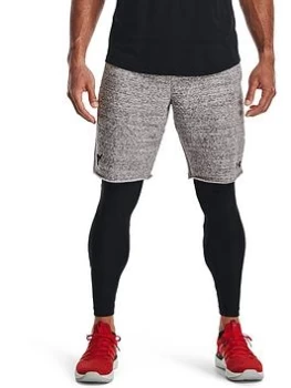 Image of Under Armour Training Project Rock Terry Shorts - White/Black Size M Men