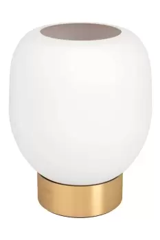 Image of Manzanares Elegant brushed Brass Table Lamp