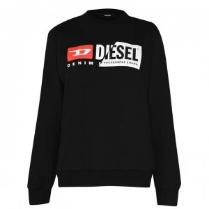 Image of Diesel Logo Sweatshirt - 900 Black
