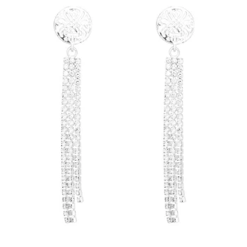 Image of Biba Drop Earrings - Silver