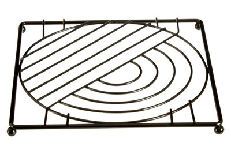 Image of Premier Housewares Vertex Black Nickel Finish Square Trivet Black