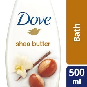 Image of Dove Purely Pampering Shea Butter Caring Cream Bath 500ml