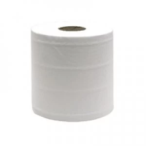 Image of Maxima Green 2-Ply White Centrefeed Hand Wiper 150 Metres Pack of 6