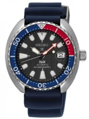 Image of Seiko Mens Prospex PADI Automatic Baby Turtle Diver Black Dial...