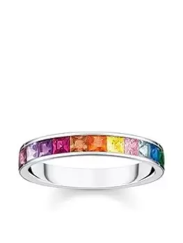Image of Thomas Sabo Ring with Colourful Stones, Multi Size M Women