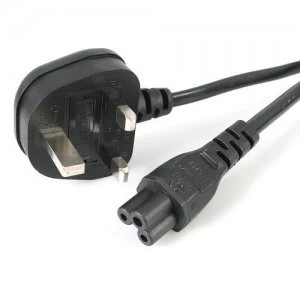 Image of StarTech.com 6ft Laptop Power Cord - 3 Slot for UK