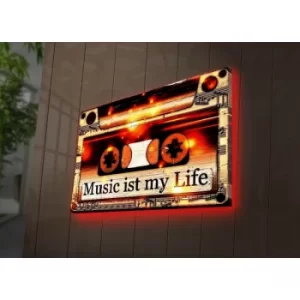 Image of 4570DACT-57 Multicolor Decorative LED Lighted Canvas Painting