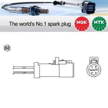Image of NGK OZA519-SZ2 / 0052 Lambda Sensor Zirconia Type Oxygen O2 Exhaust Probe