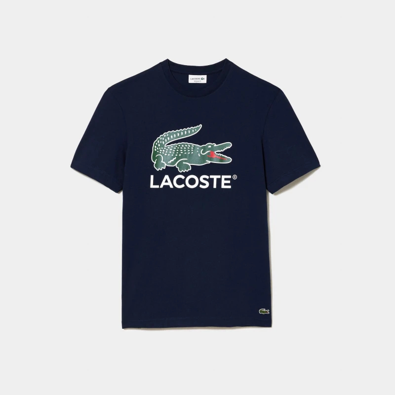 Image of Lacoste Large Croc T-Shirt - Blue Blue XL
