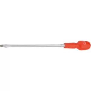 Image of Draper Plain Slot Flared Tip Long Pattern Cabinet Pattern Screwdriver, 9.5 x 250mm (Sold Loose)