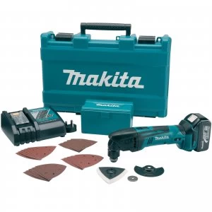Image of Makita DTM50 18v Cordless LXT Multi Tool 1 x 4ah Li ion Charger Case Accessories