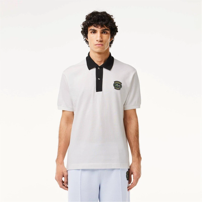 Image of Lacoste Heritage Polo Shirt - White White S