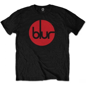 Image of Blur - Circle Logo Unisex Medium T-Shirt - Black