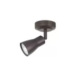 Image of Netlighting Safran Single Spotlight Brown 1x GU10