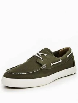 Image of Timberland Union Wharf 2 Eye Boat Shoe Green Size 9 Men