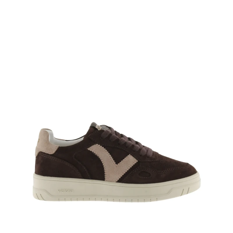 Image of Victoria Seoul womens two-tone suede sneakers Victoria Marron Female 41