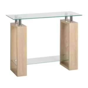 Image of Milan Glass Console Table Natural