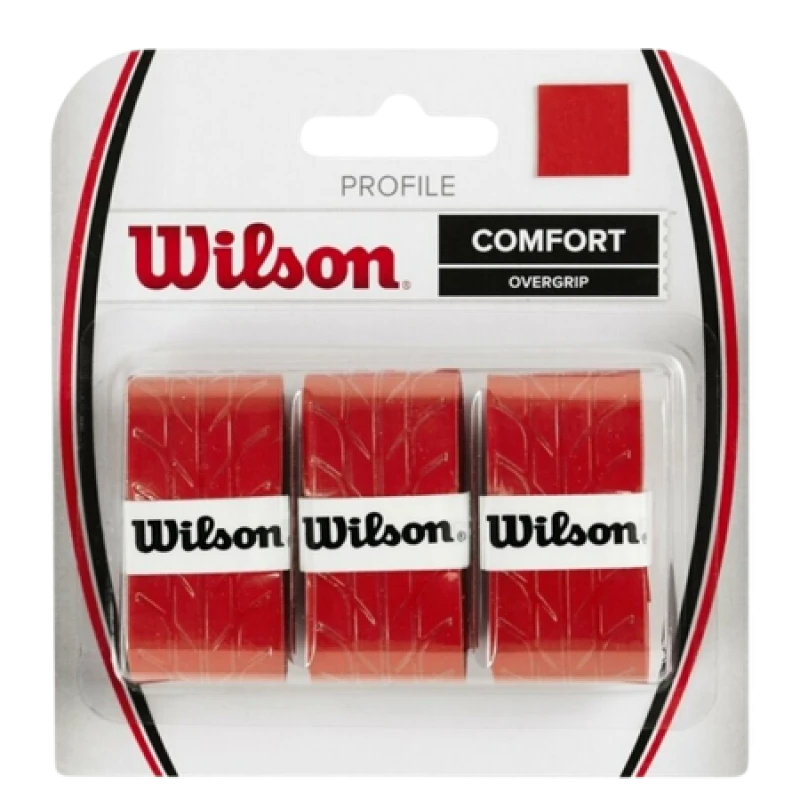 Image of Wilson Pro Comfort Overgrip Red Tape a 3 pcs WILSON-6832