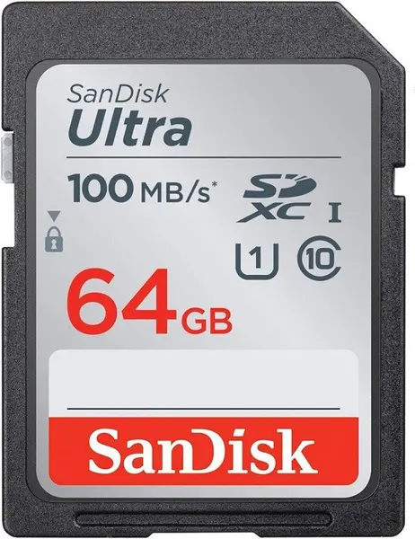 Image of SanDisk Ultra 64GB SDXC Memory Card 140MB/s