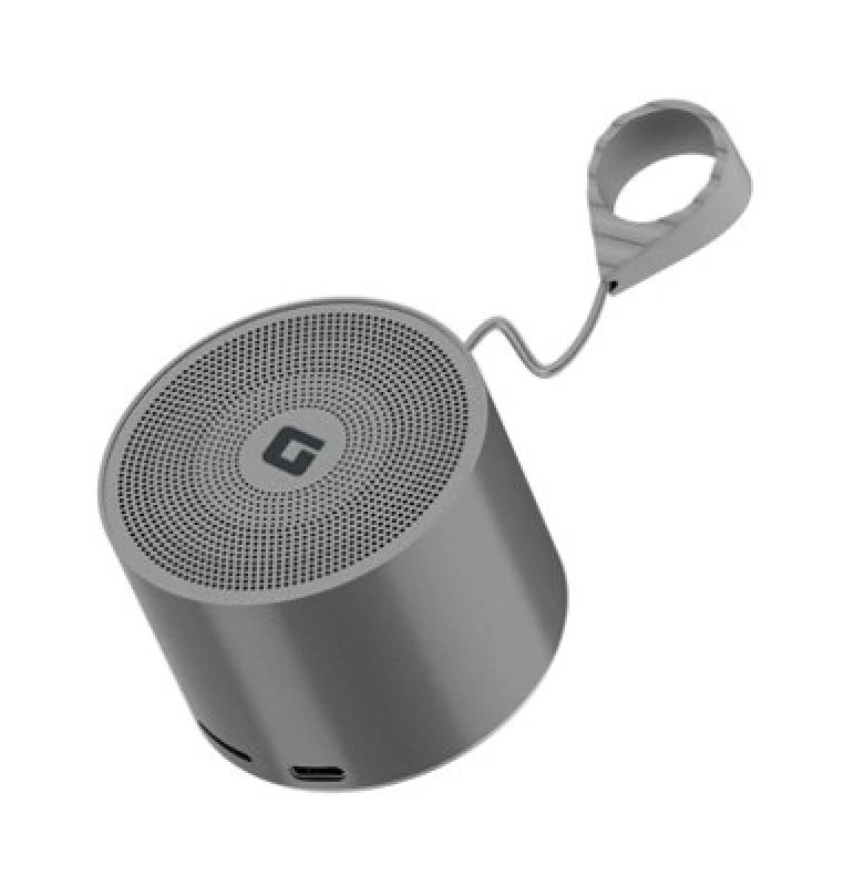 Image of Geepas Ultra Portable Bluetooth Speaker 5H Playtime Bt 5.4 Type-C Rechargeable Ipx7, Grey