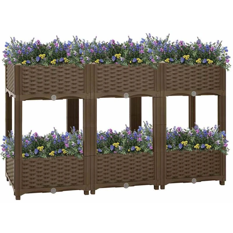 Image of VIDAXL Raised Bed 120x40x71cm Polypropylene Vidaxl 8720286493144