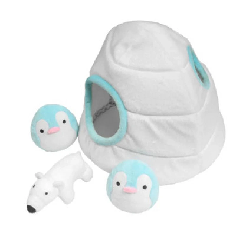 Image of Pet Brands Festive Igloo House Hide And Seek Toy