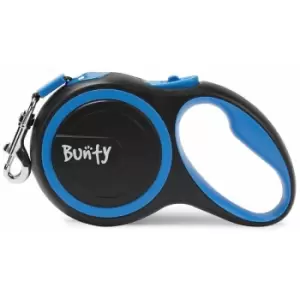 Image of Bunty Retractable Extending Lead Leash Soft Grip Long Reach Clip 5m 3m Tape 30kg - Blue - 5M