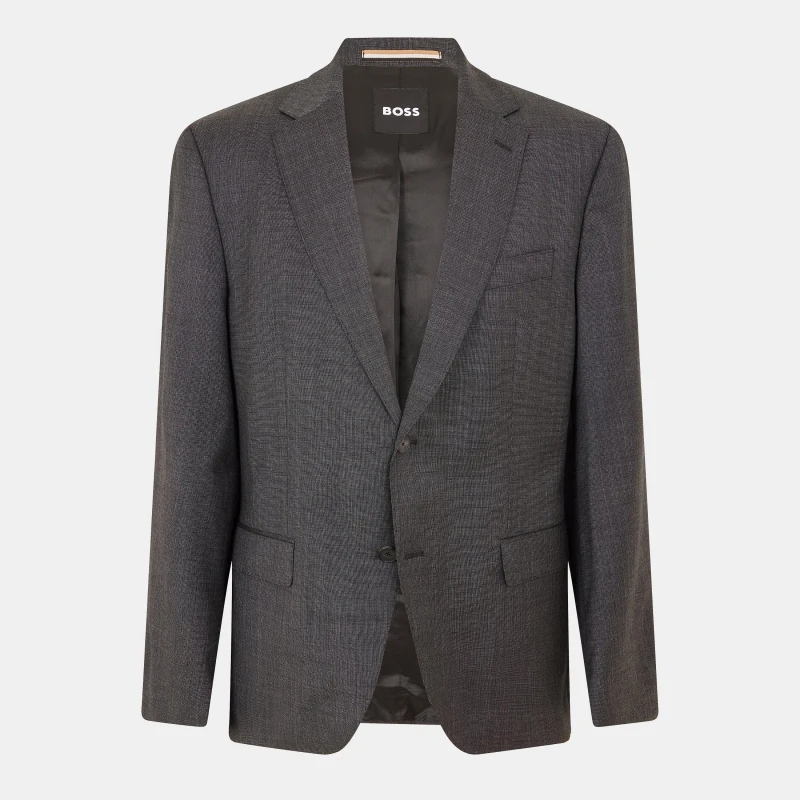 Image of Boss Mens Jeckson Tailored Fit Suits Grey male 34 (44)