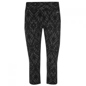 Image of USA Pro Capri Cropped Leggings - Charc Ikat