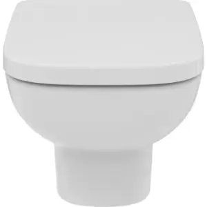 Image of Ideal Standard i. life A Wall Hung Toilet and Soft Close Seat in White Ceramic