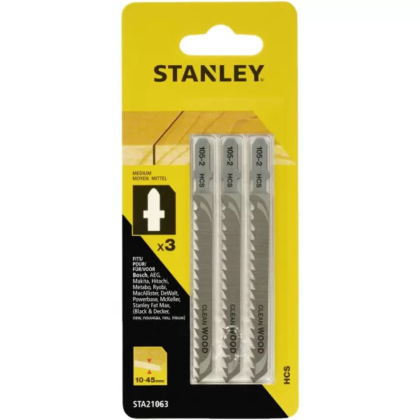 Image of Stanley Jigsaw Blade Wood - STA21063-XJ