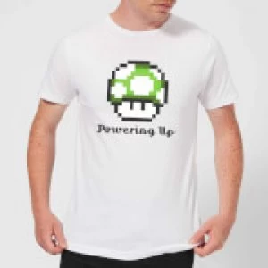 Image of Nintendo Super Mario Powering Up Mens T-Shirt - White - M