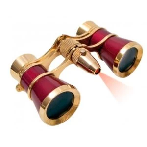 Image of Braun Photo Technik Binocular opera, 3X25, Gold/Burgundyn