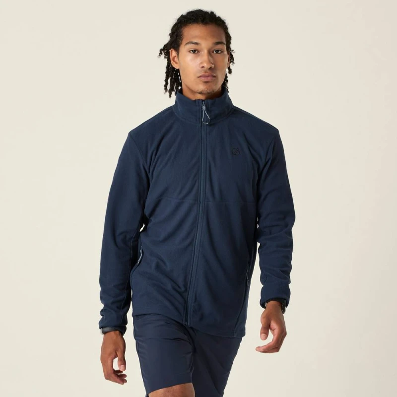 Image of Dare 2b Mens Arising Full Zip Fleece in Mid Navy Size: Medium Mid Navy Male M