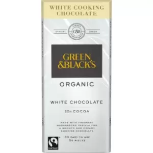 Image of Green and Black's White Cook's Chocolate Bar - 150g (15 minimum)