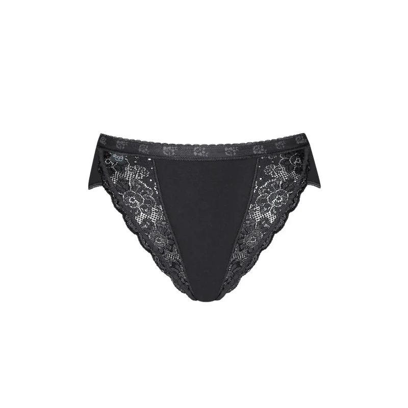 Image of Sloggi Pack of 4 Chic Knickers in Cotton Blend Black Women 22;12;14;16;18;20;10