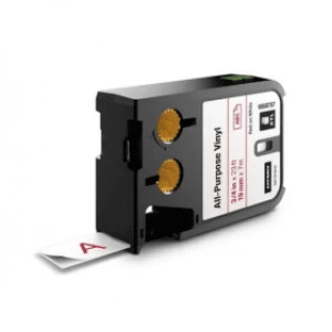 Image of Dymo 1868757 Red on White Label Tape 19mm x 7m