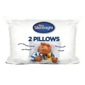 Image of Silentnight Essentials Medium Hypoallergenic Pillow, Pack Of 2 White